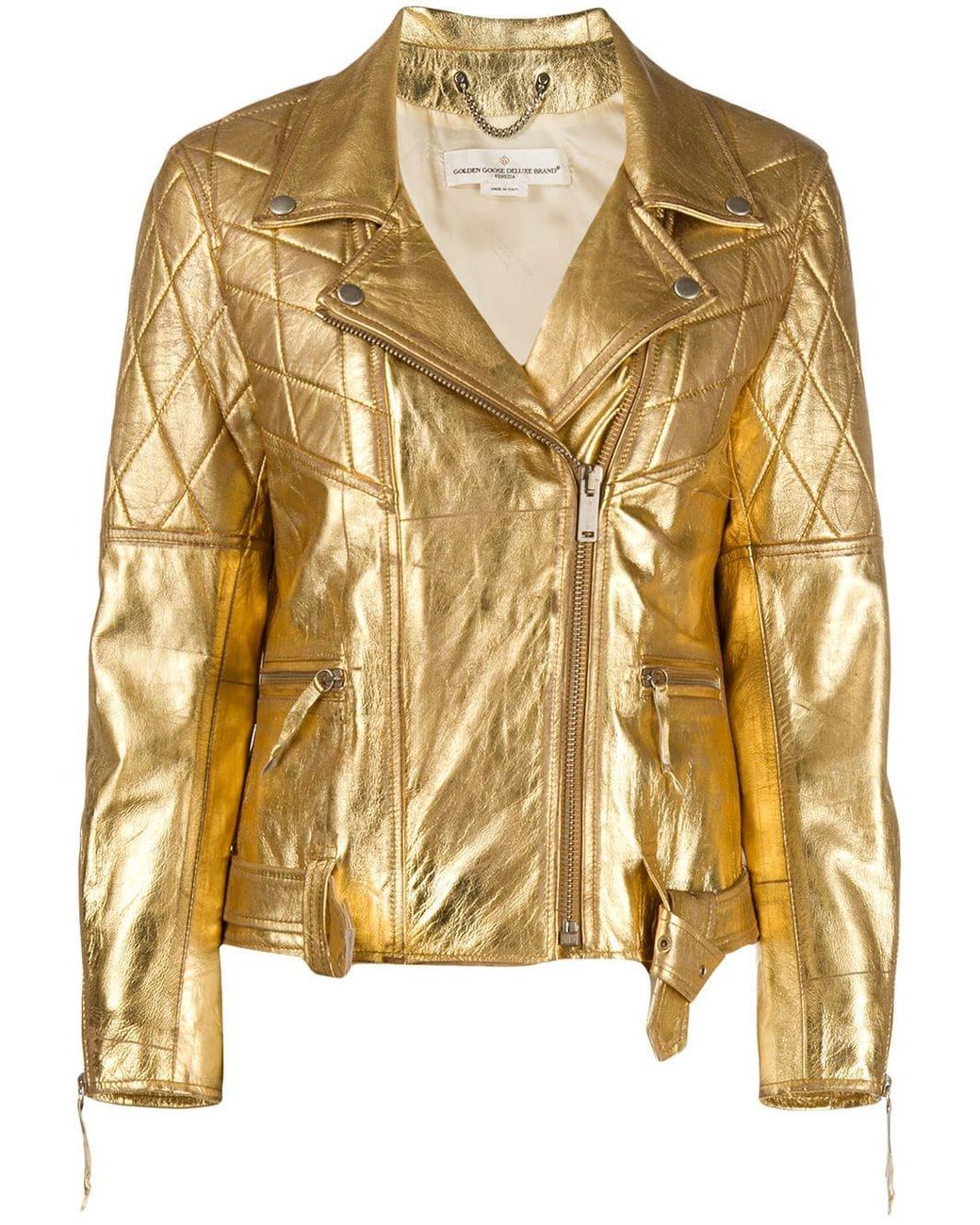 Golden Goose Deluxe Brand Leather Metallic Jacket Save 42 Lyst