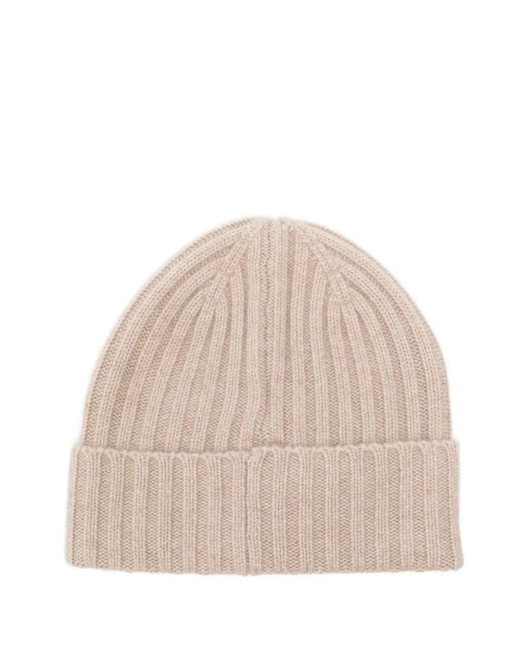 Mc2 Saint Barth Natural Ribbed Knit Wengen Beanie for men
