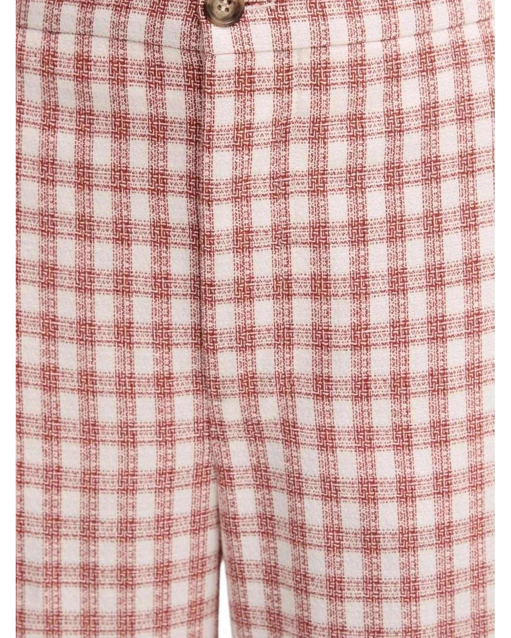 Moschino Pink Gingham Check Pants