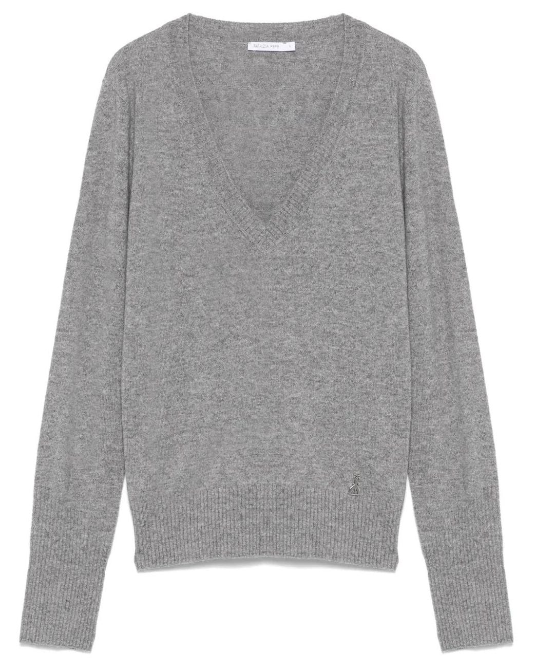 Patrizia Pepe Gray Cashmere Sweater