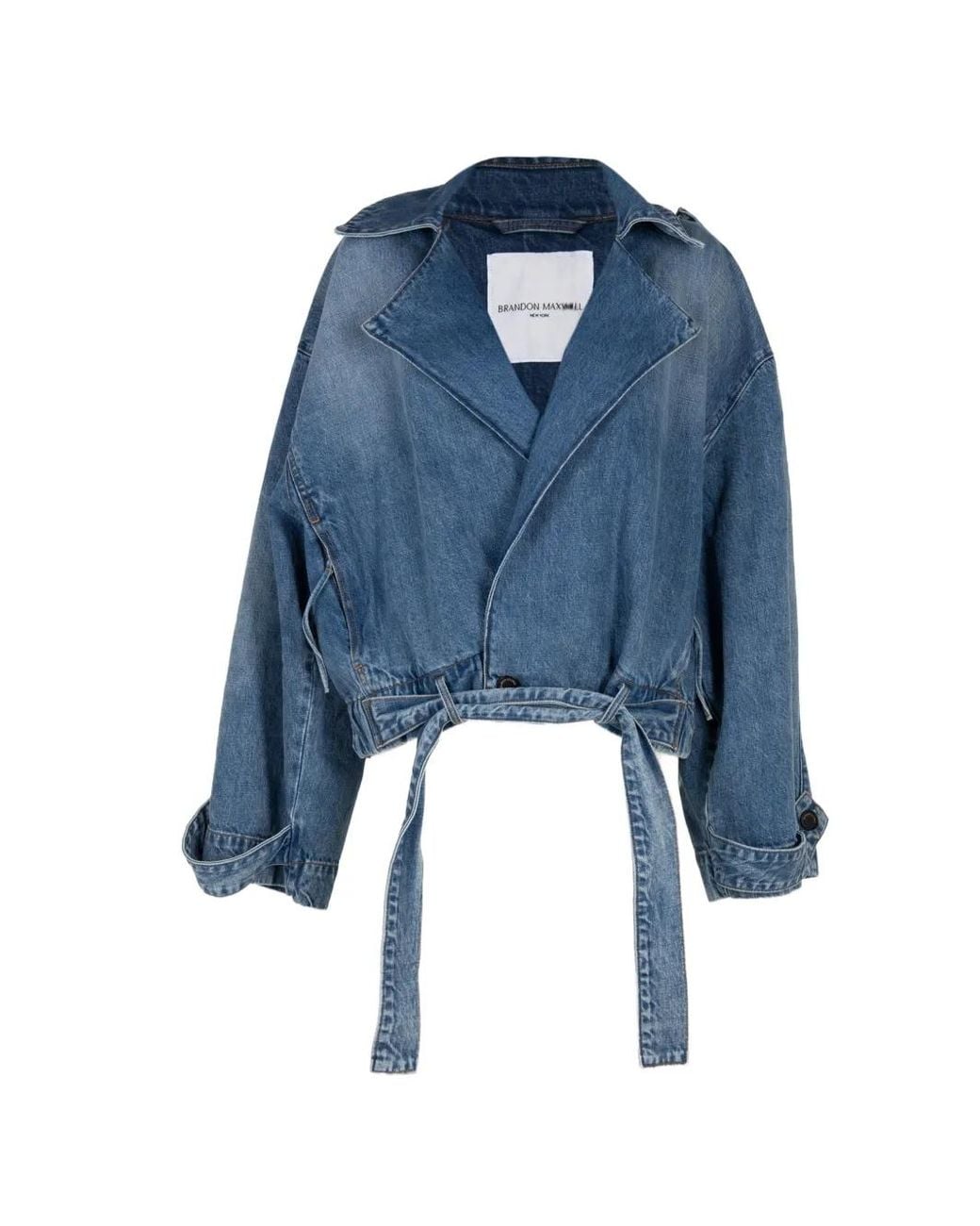Brandon Maxwell Blue Regan Denim Jacket