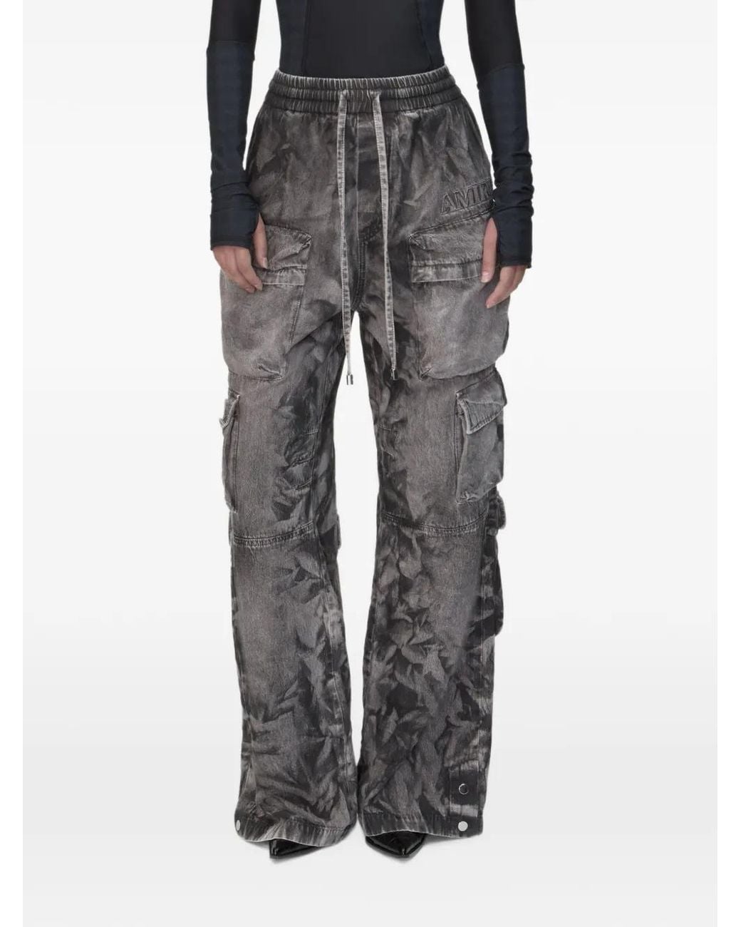 Amiri Gray Cargo Trousers