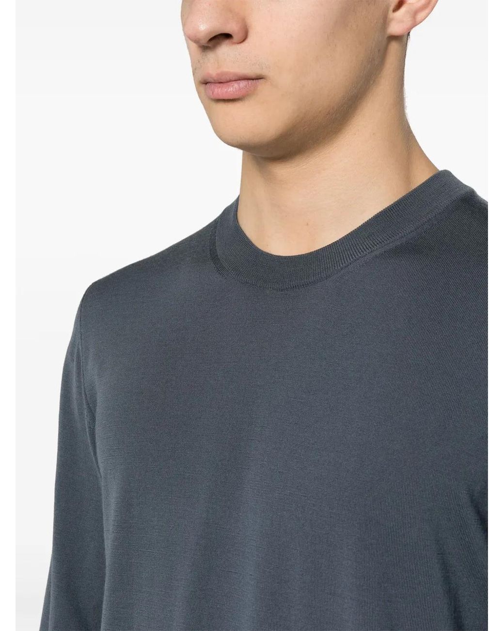 Brioni Wollen Trui in het Blue voor heren