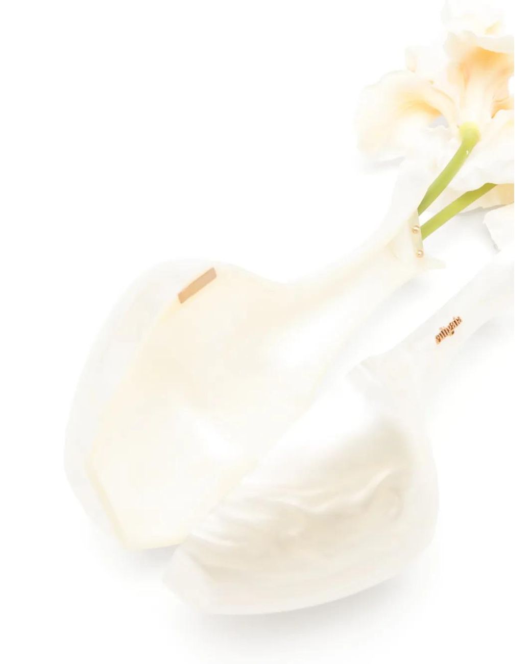 Cult Gaia White Junos Clutch Bag