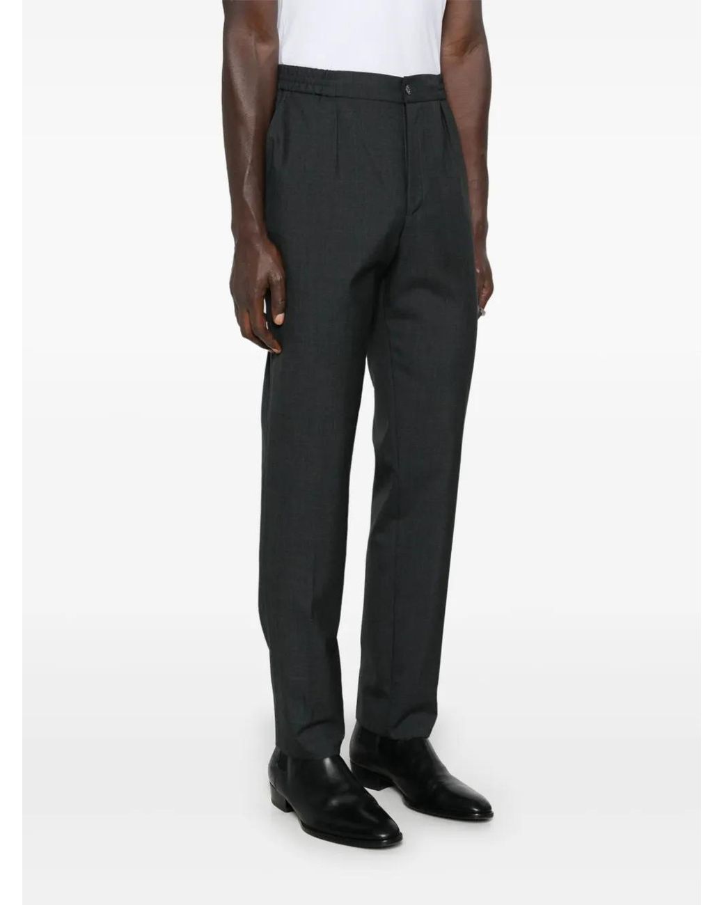 Fursac Black Tailored Trousers for men