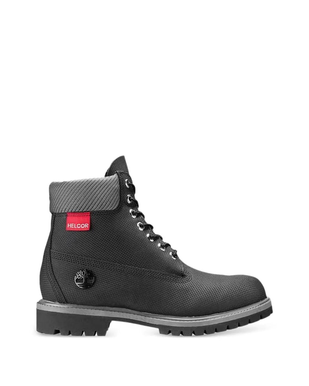 Timberland Black Lace-Up Boots for men