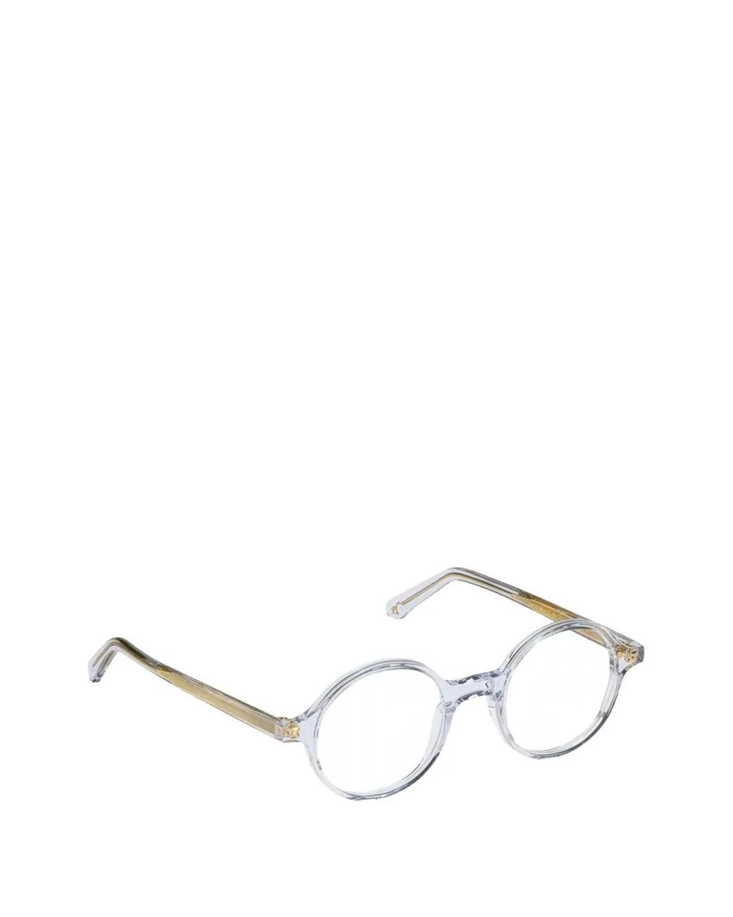 Lgr White Reunion Round-Frame Glasses
