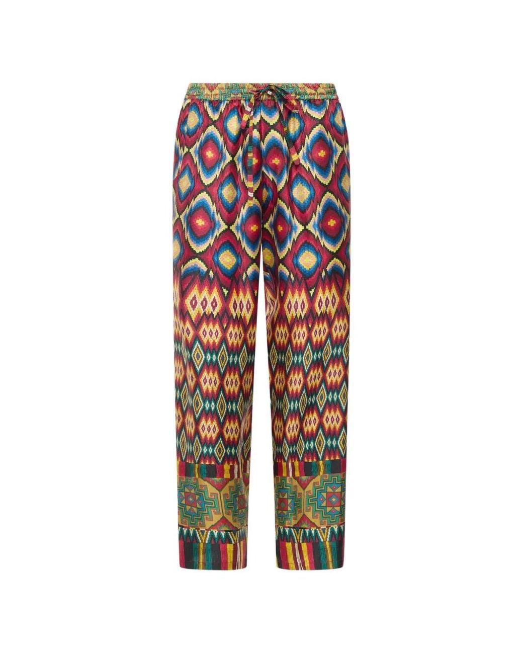 Pierre Louis Mascia Red Alow Straight-Leg Trousers