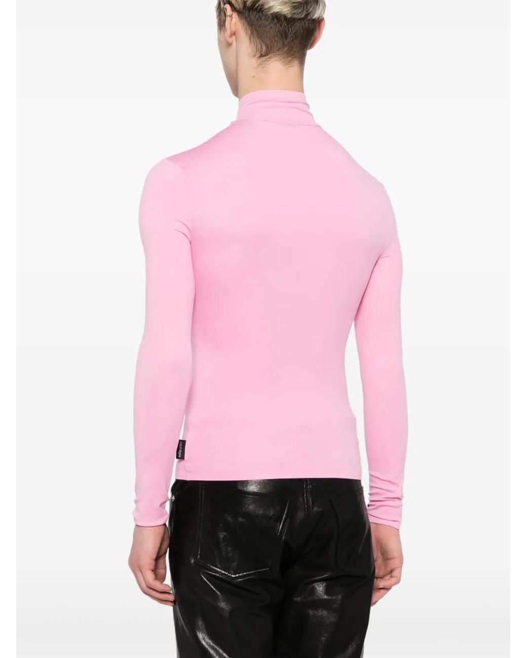 Courreges Pink Logo-Appliqué Top for men