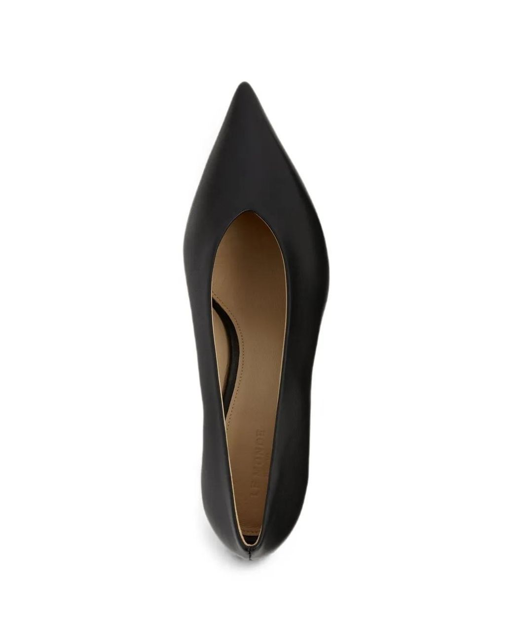 Le Monde Beryl Black Babouches Leather Heeled Pumps
