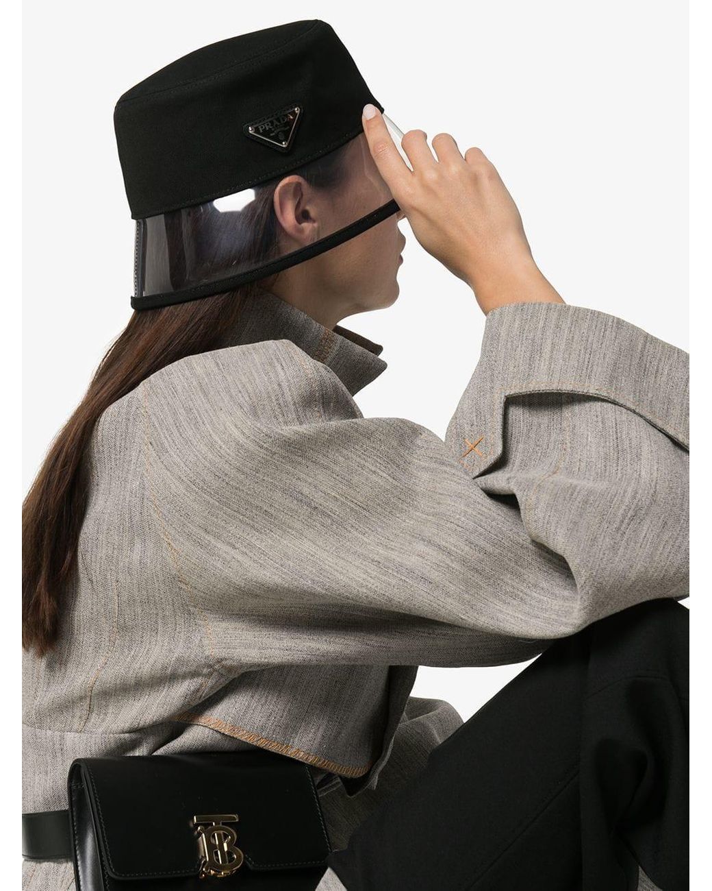 Prada pvc bucket hat hotsell