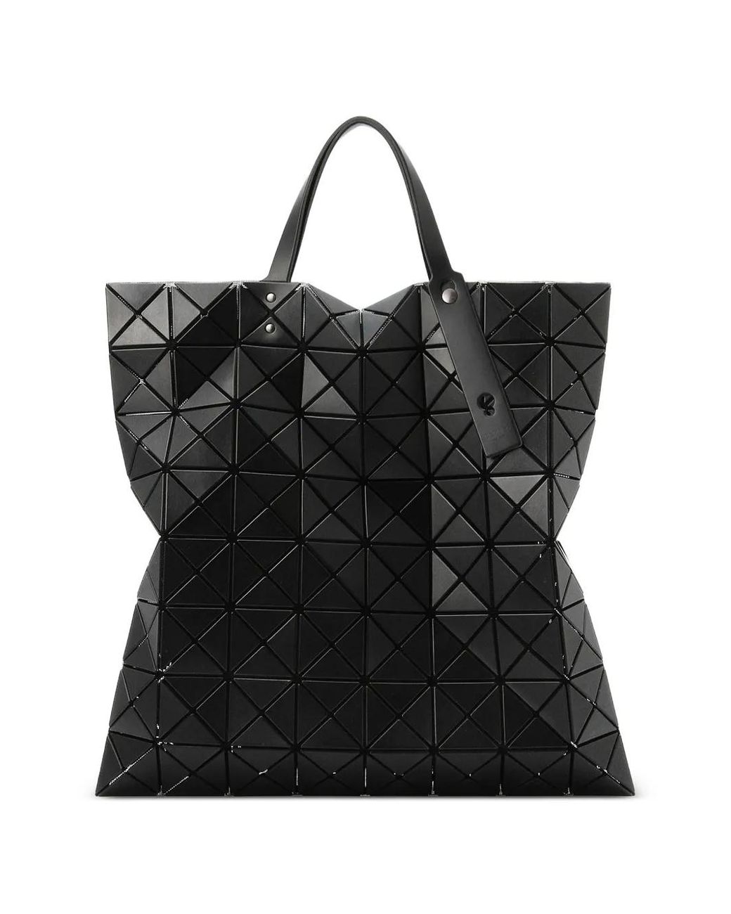 Issey Miyake Black Lucent Geometric-Pattern Shoulder Bag