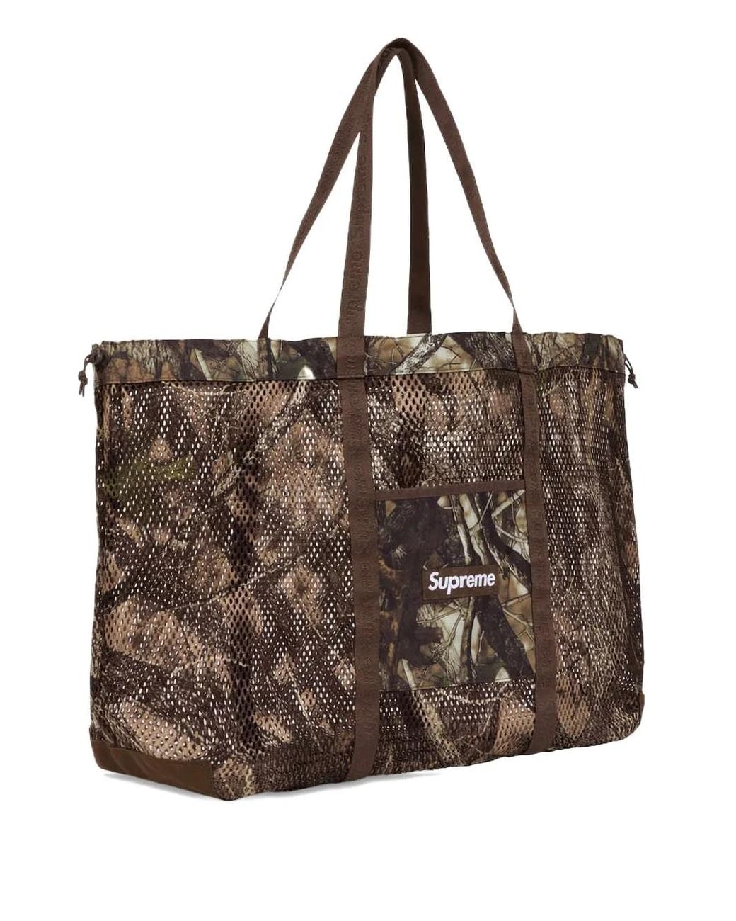 Supreme Brown Mesh Tote Bag for men