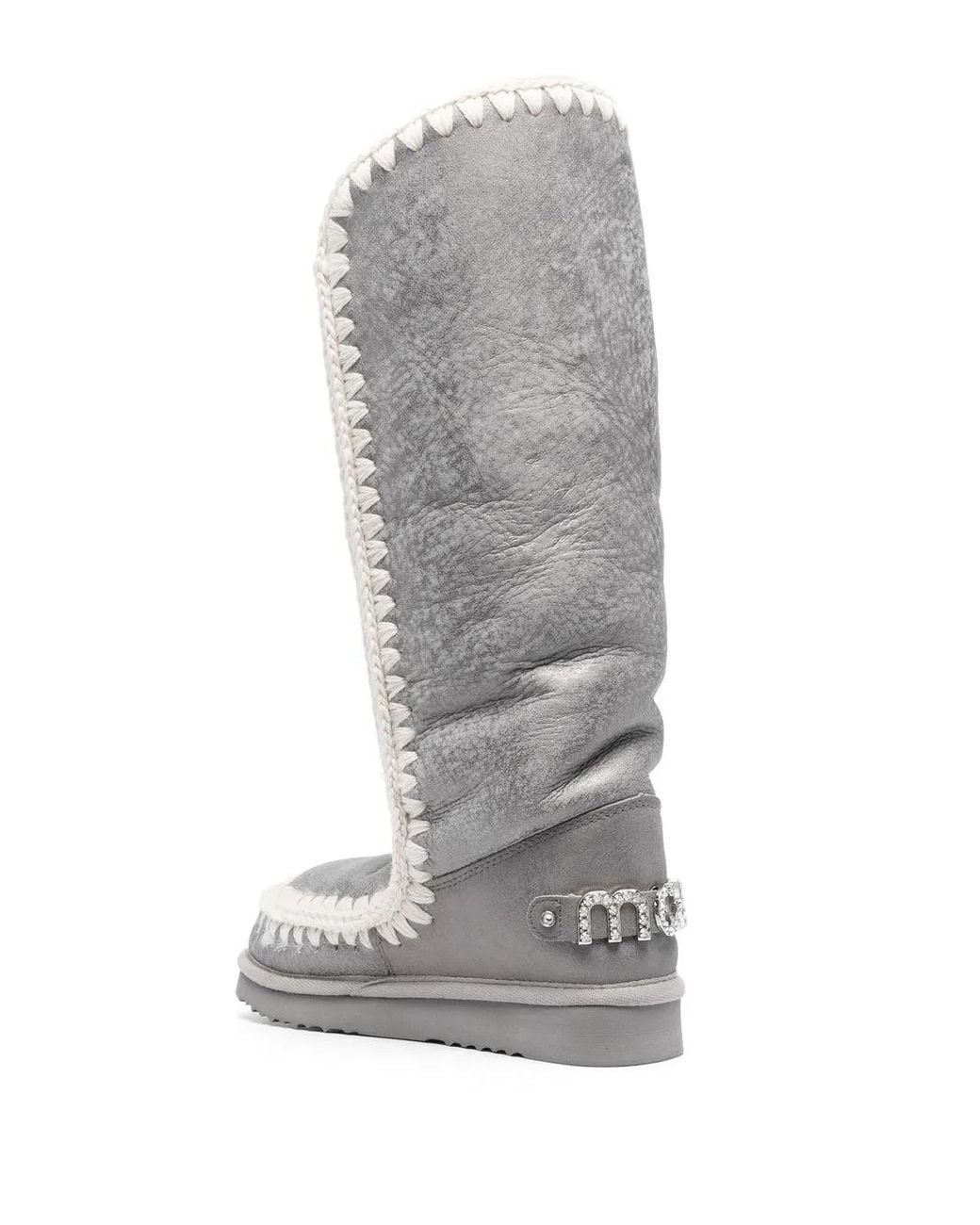 Mou Gray 40 Knee-Length Boots