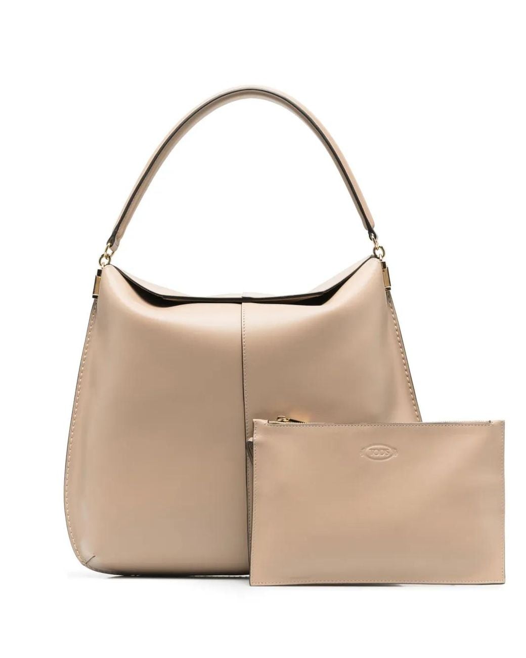 Tod's Natural T-case Leather Shoulder Bag
