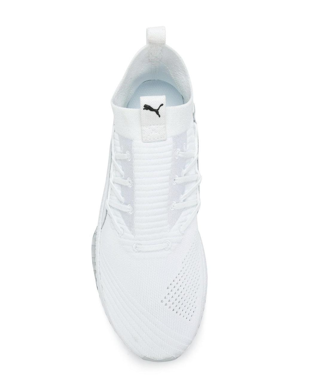 PUMA Cotton Hi-top Sock Sneakers in White for Men | Lyst