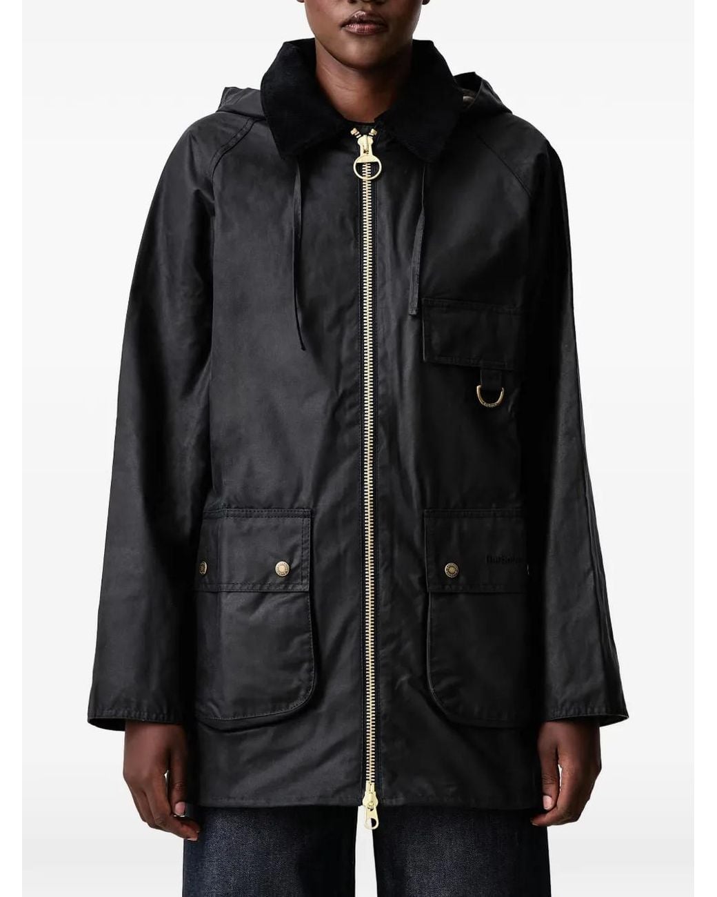 Barbour Black Highclere Waxed Jacket