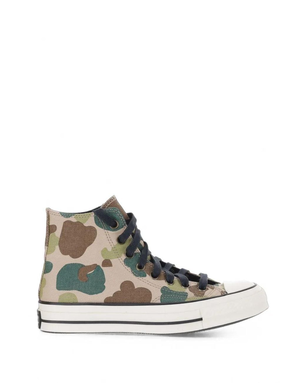 Converse White Baskets Montantes Chuck 70 À Imprimé Camouflage