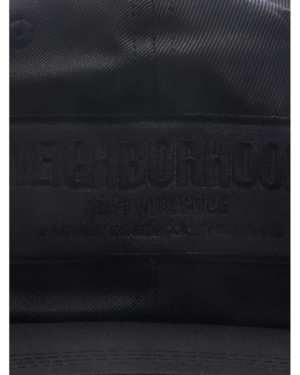 Neighborhood Black Dad Cap for men