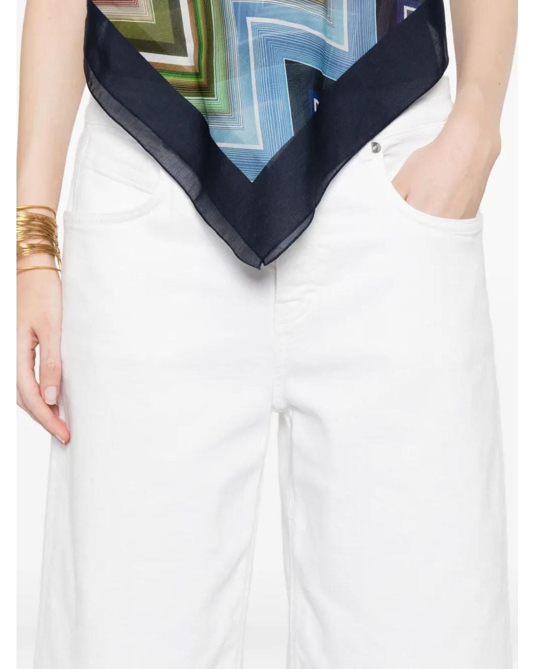 Closed White Short À Poches À Rabats