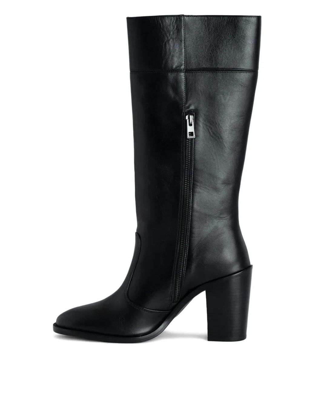 Zadig & Voltaire Black Leather Ankle Boots