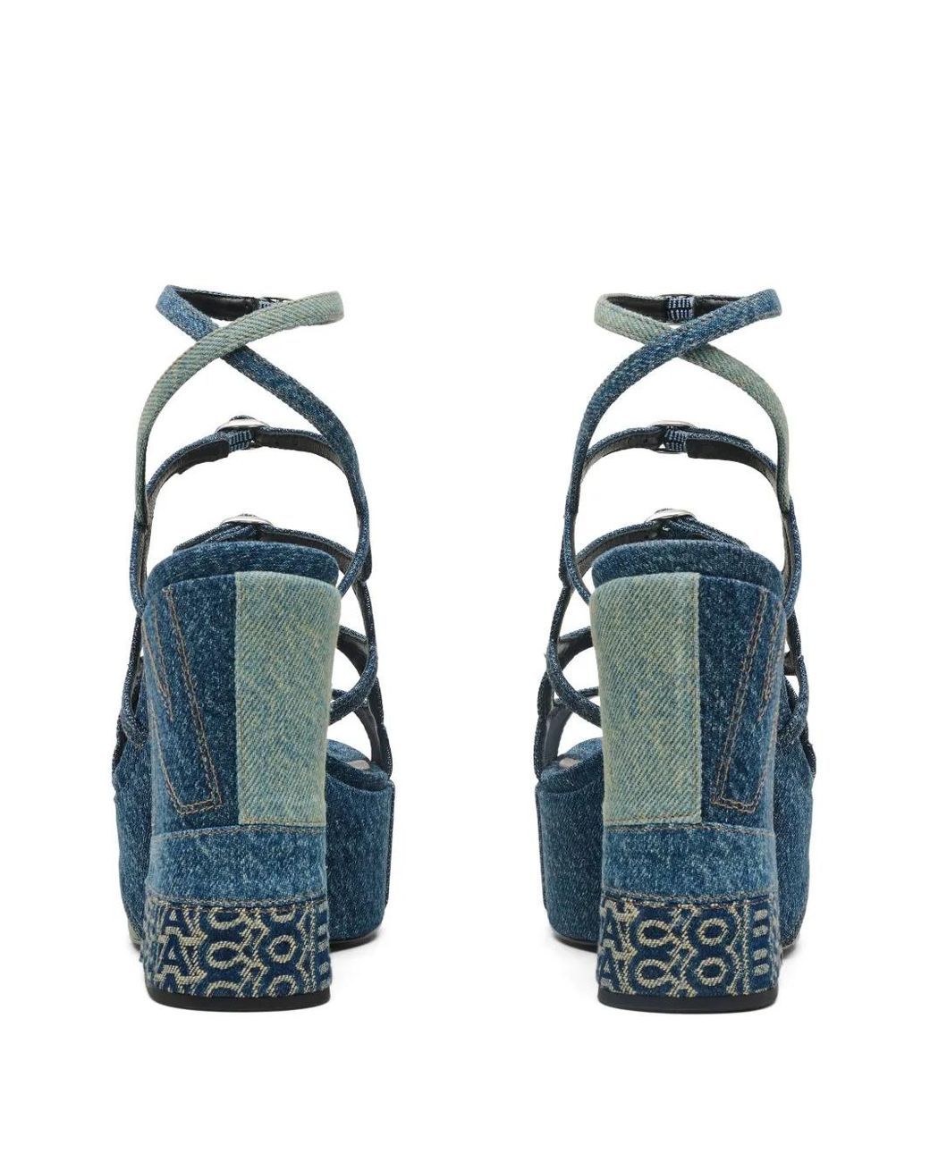 Marc Jacobs Blue Kiki Platform Sandals