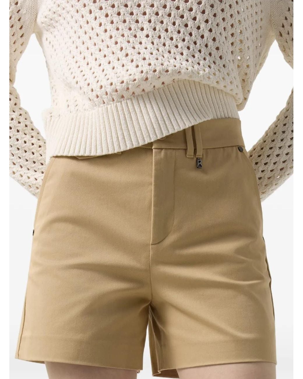 Bogner Natural Lissy Gabardine Shorts