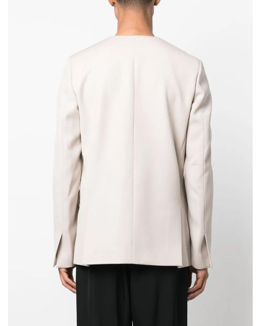 BOTTER Blue Plunging V-Neck Wool Blazer