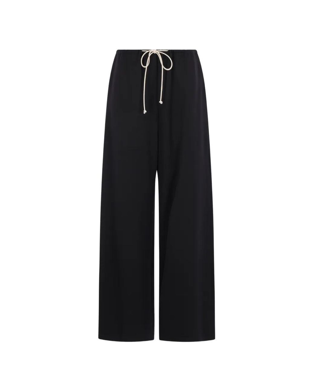 Ter Et Bantine Black Wide-Leg Drawstring Trousers