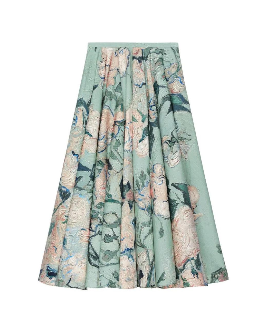 Givenchy Green Long Circular Skirt