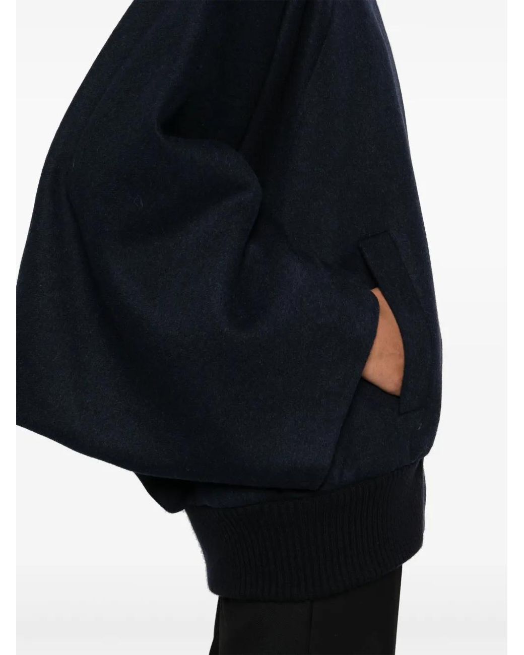 Max Mara Blue Zenone Bomber Jacket
