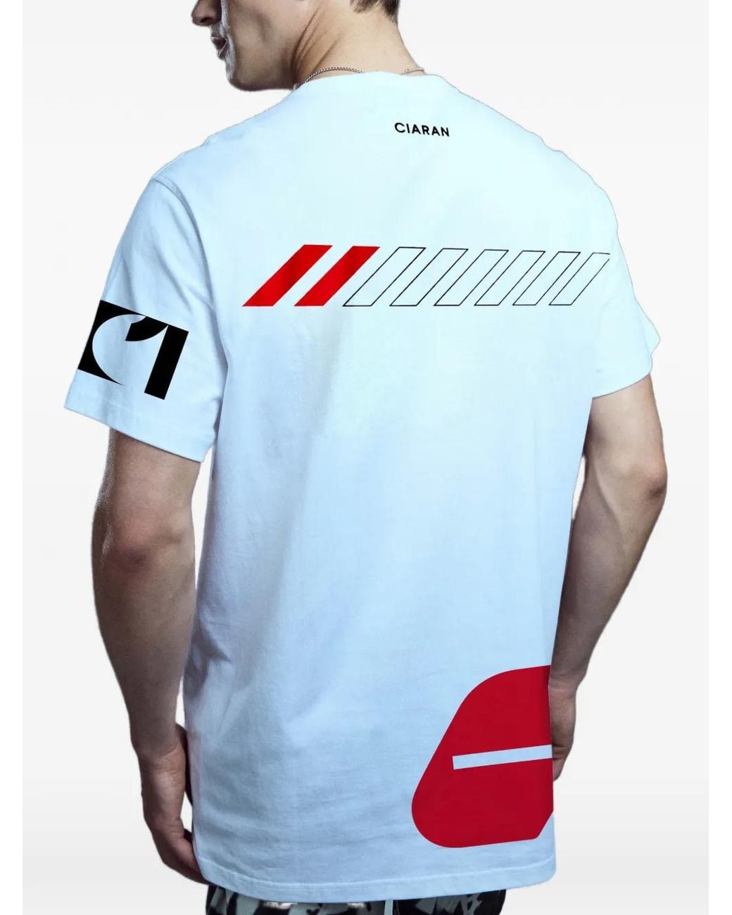 CIARAN White Cc1 Logo-Print T-Shirt