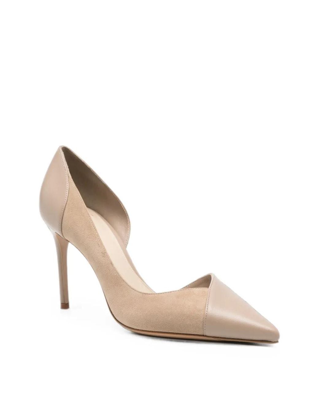 Alexandre Birman White Patricia Pointed-Toe Pumps