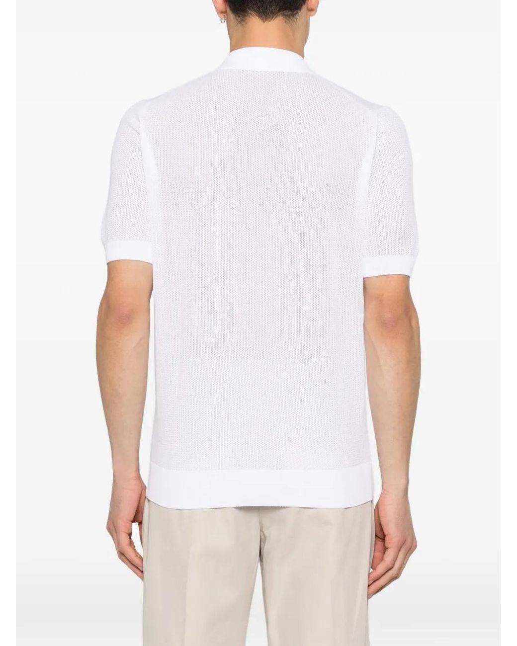 Tagliatore White Buttoned Shirt for men