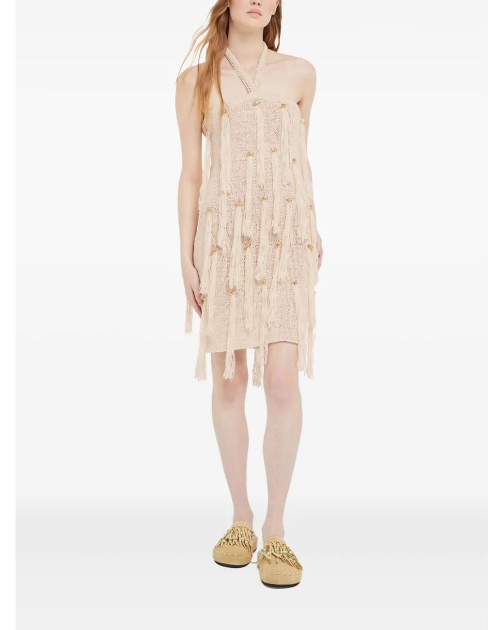 Alanui Cape Jasmine Mini-Jurk in het Natural