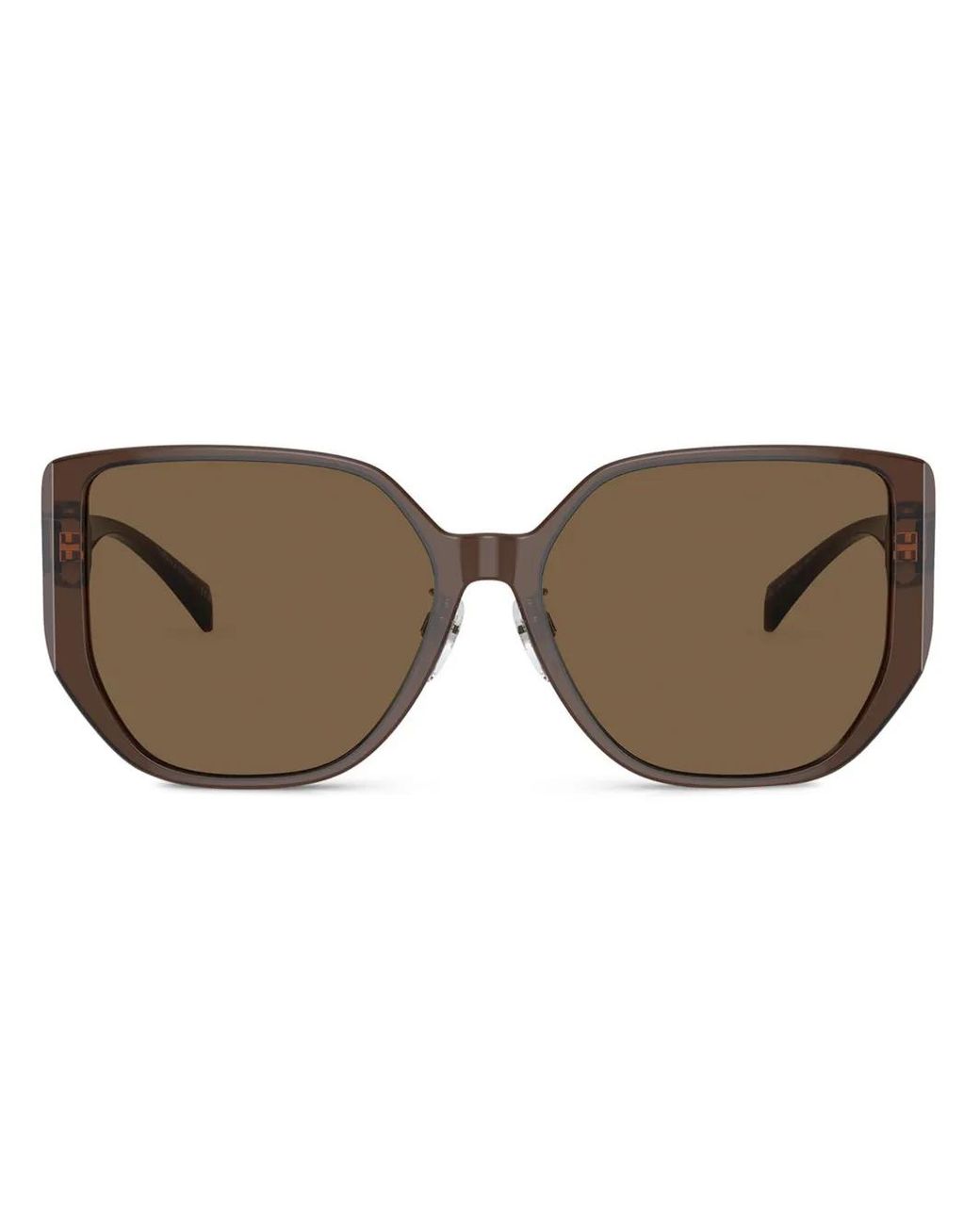Versace Brown Square Frame Sunglasses