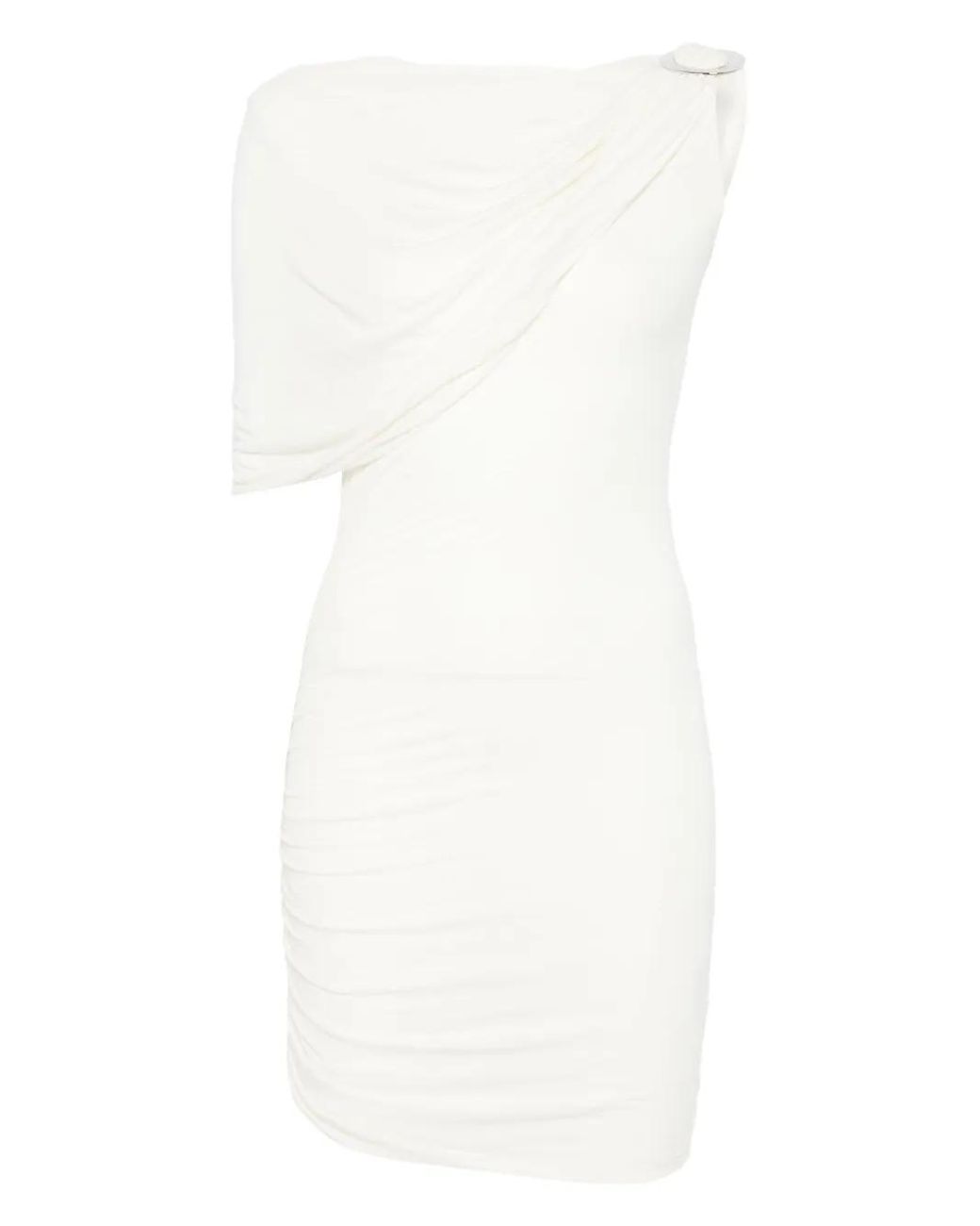 MANURI White Elise Cashmere-Blend Dress