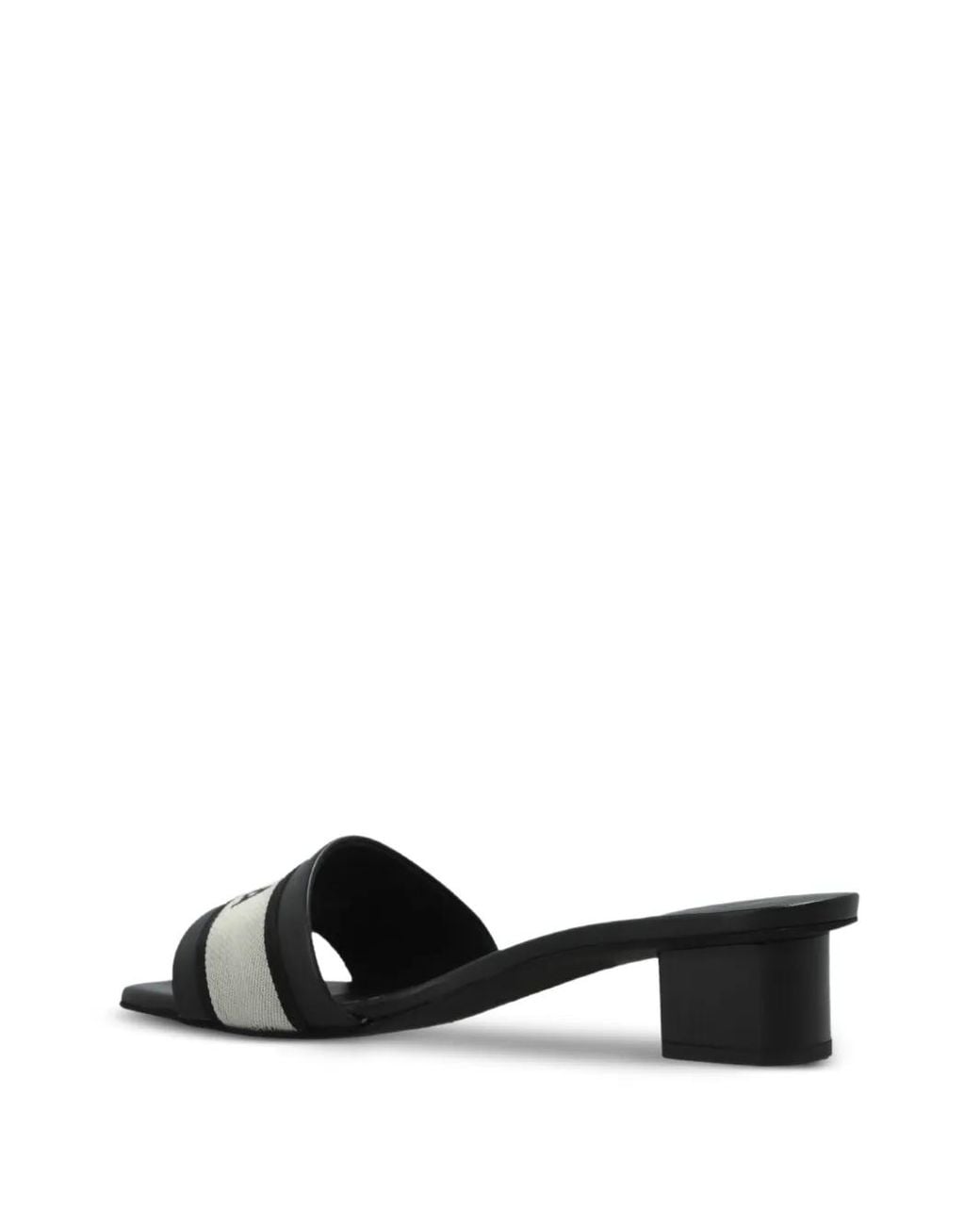 Furla White Logo-Print Leather Sandals