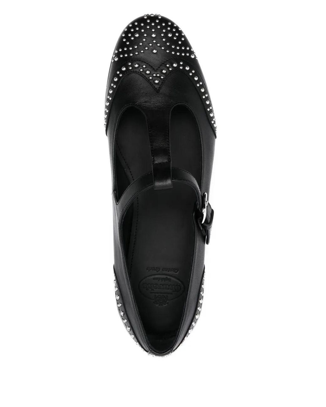 Church's Black Leather Mary-Jane Ballets