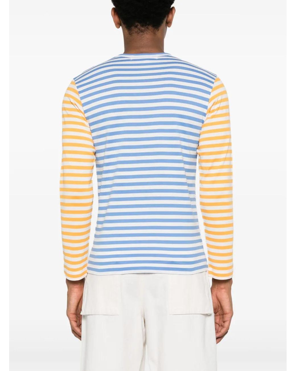 COMME DES GARÇONS PLAY Blue Striped T-Shirt