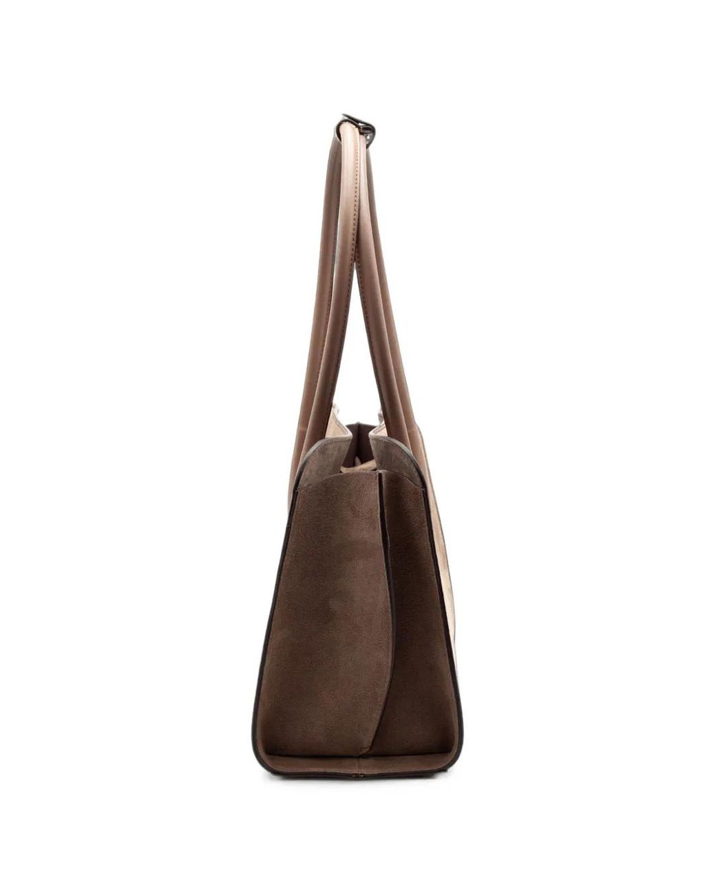 Roberto Festa Brown Zeta Soft Suede Tote Bag