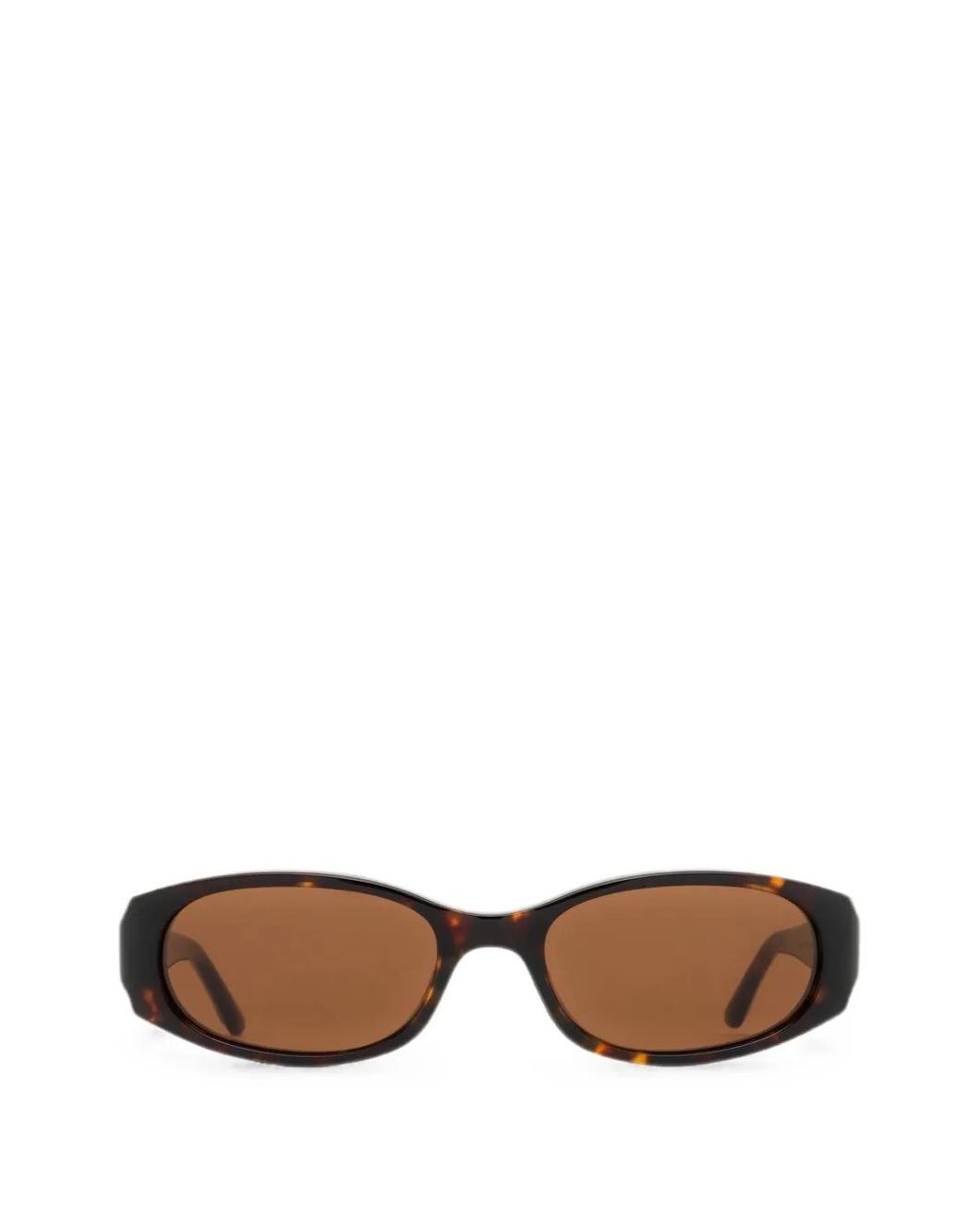 Chimi Brown Note Oval-Frame Sunglasses
