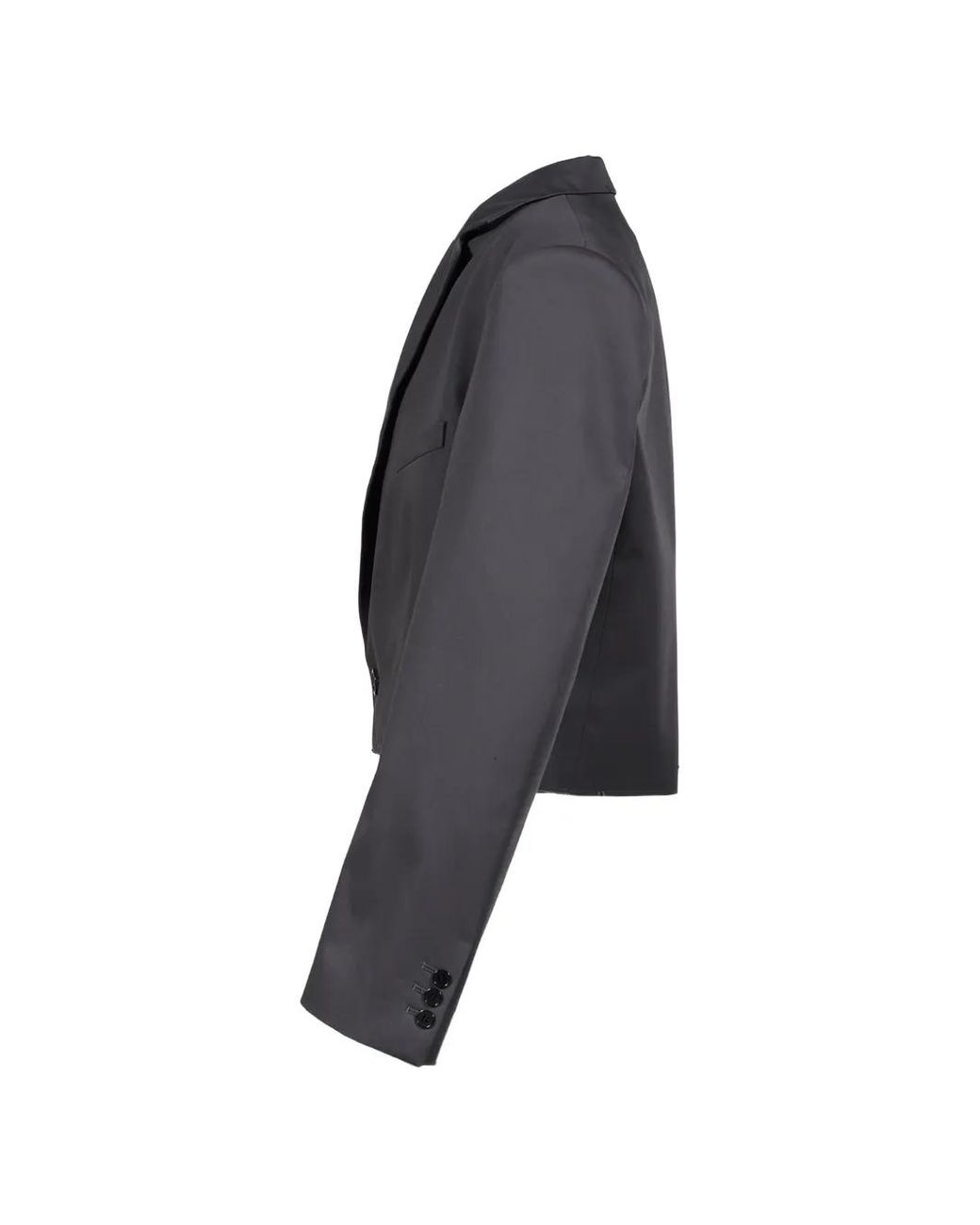 LỰU ĐẠN Black Blazer Crop À Découpes for men
