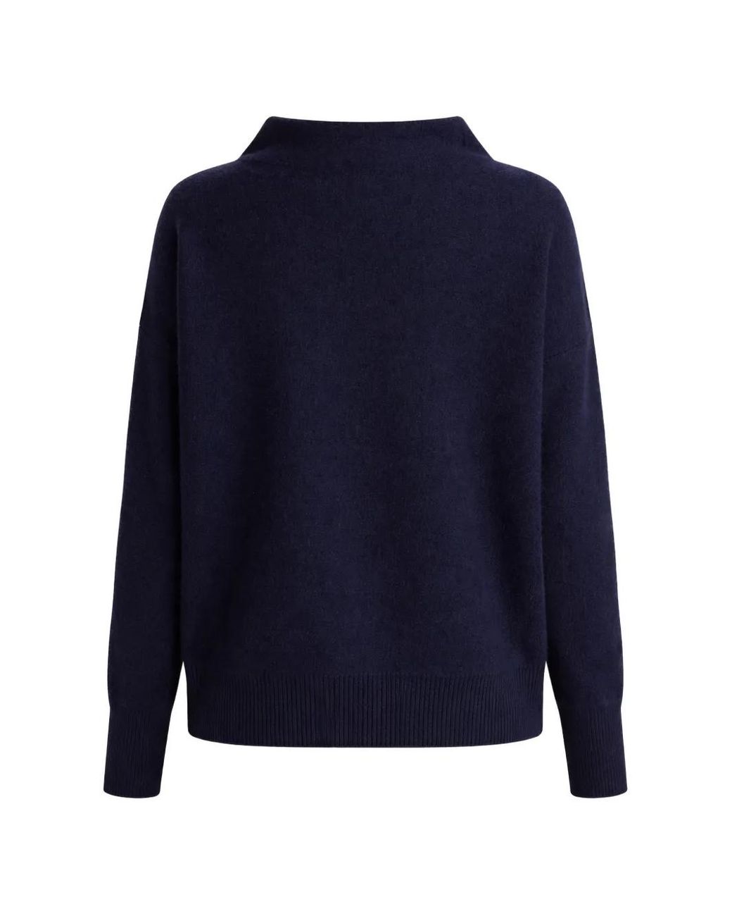 Vince Blue Funnel-Neck Sweater