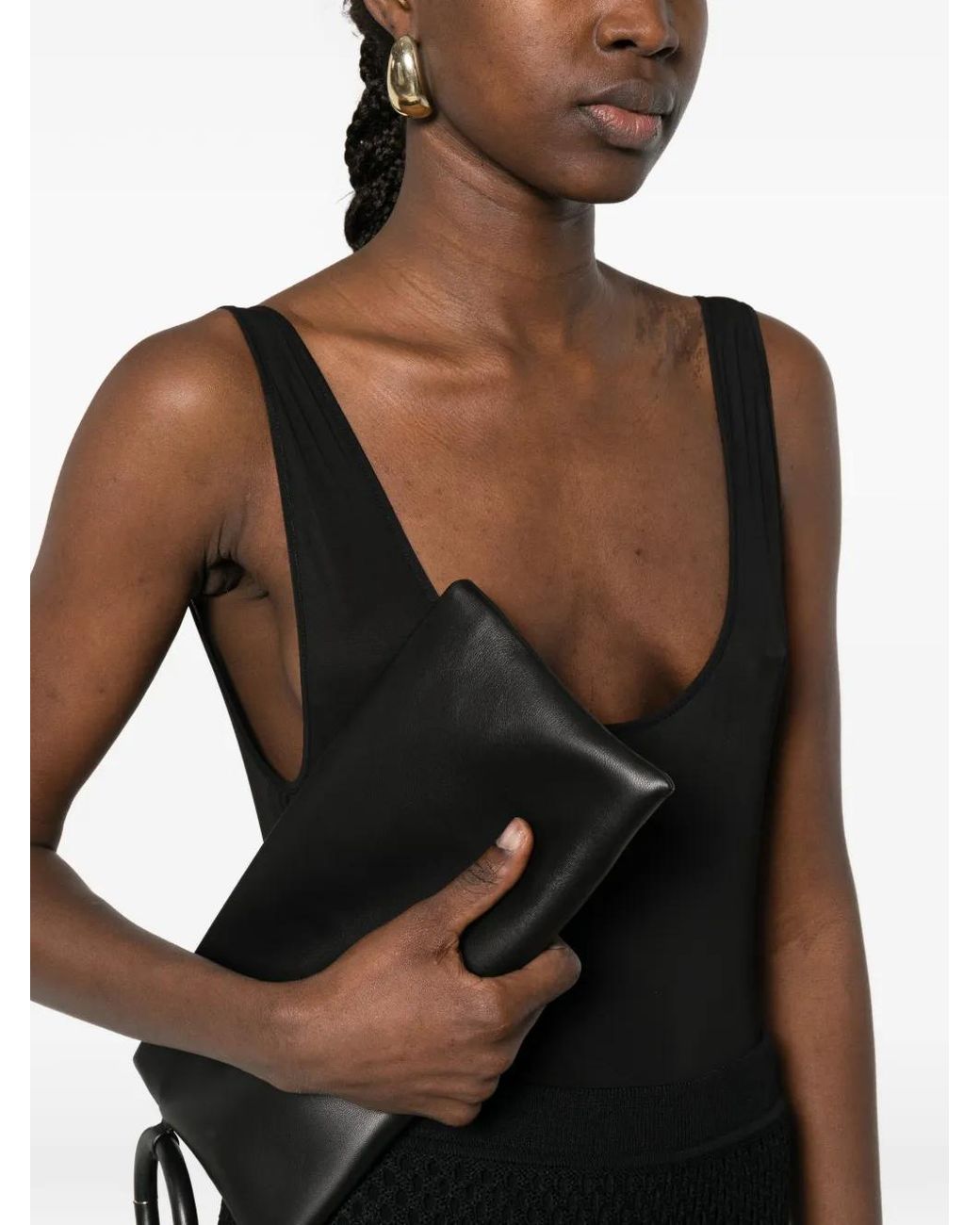 Wardrobe NYC Black Sheer Tank Bodysuit