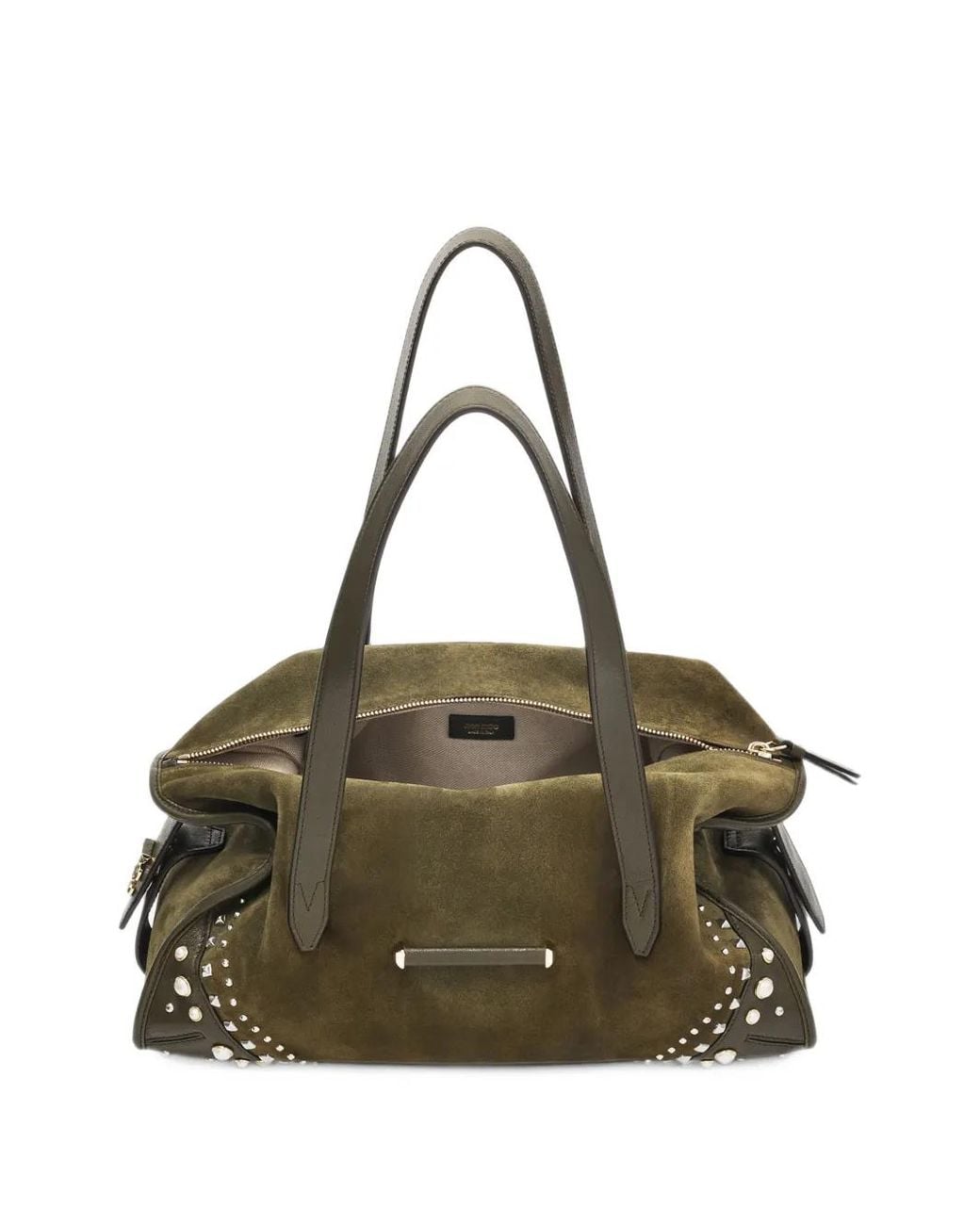 Jimmy Choo Metallic Bar Holdall Medium Filo Stud-Embellished Tote Bag