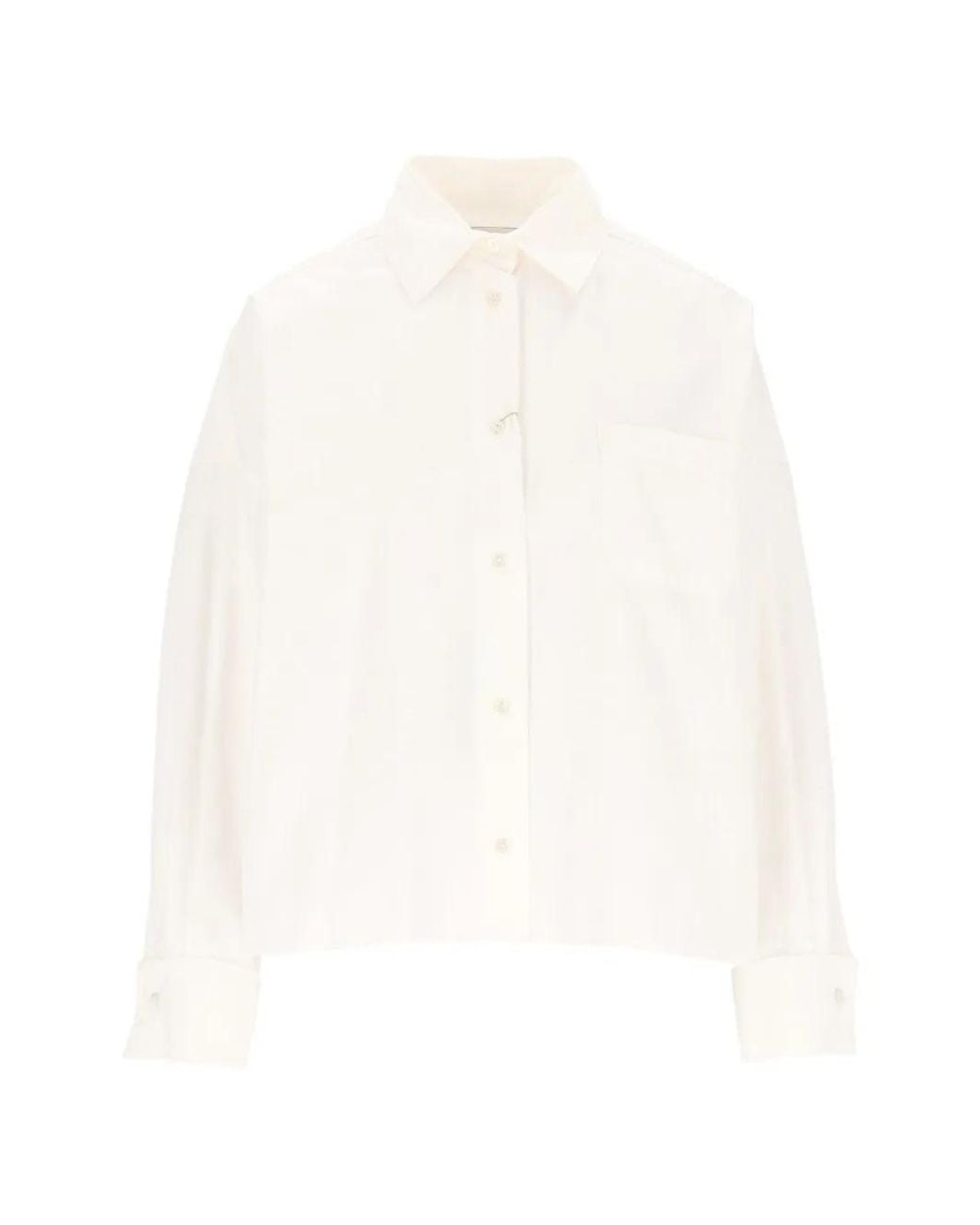Weekend by Maxmara Popeline Overhemd in het White