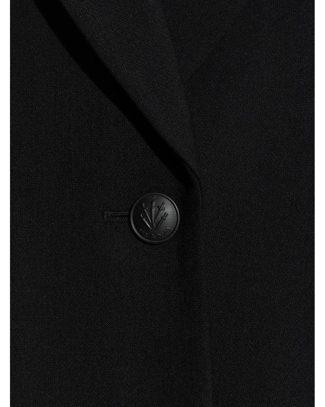 Rag & Bone Black Einreihiges Sakko