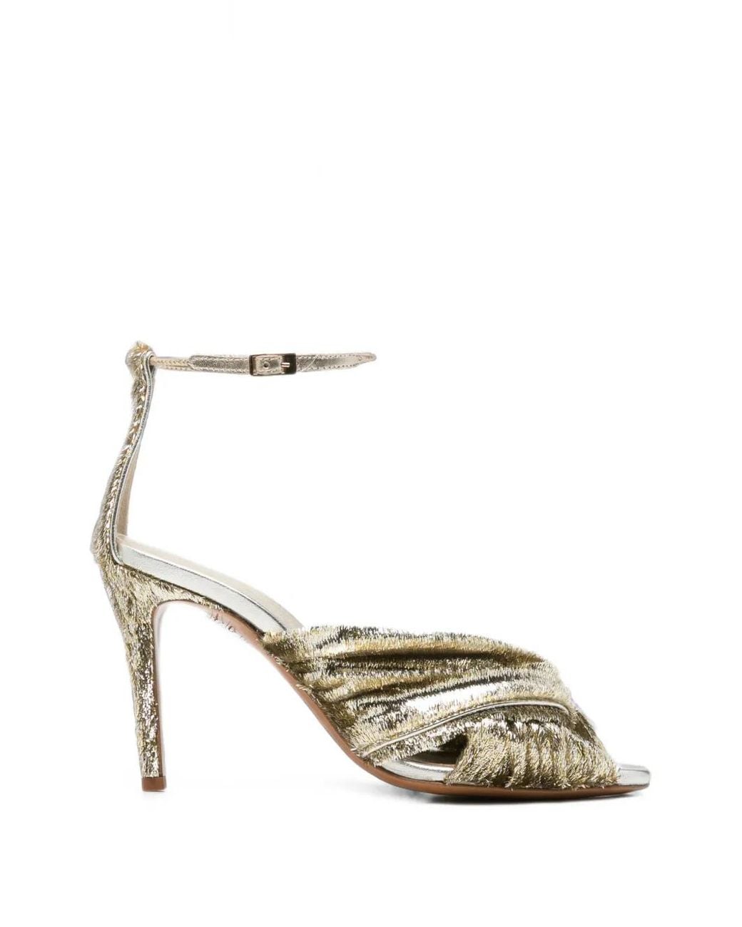 Forte_forte Metallic Knotted Sandals