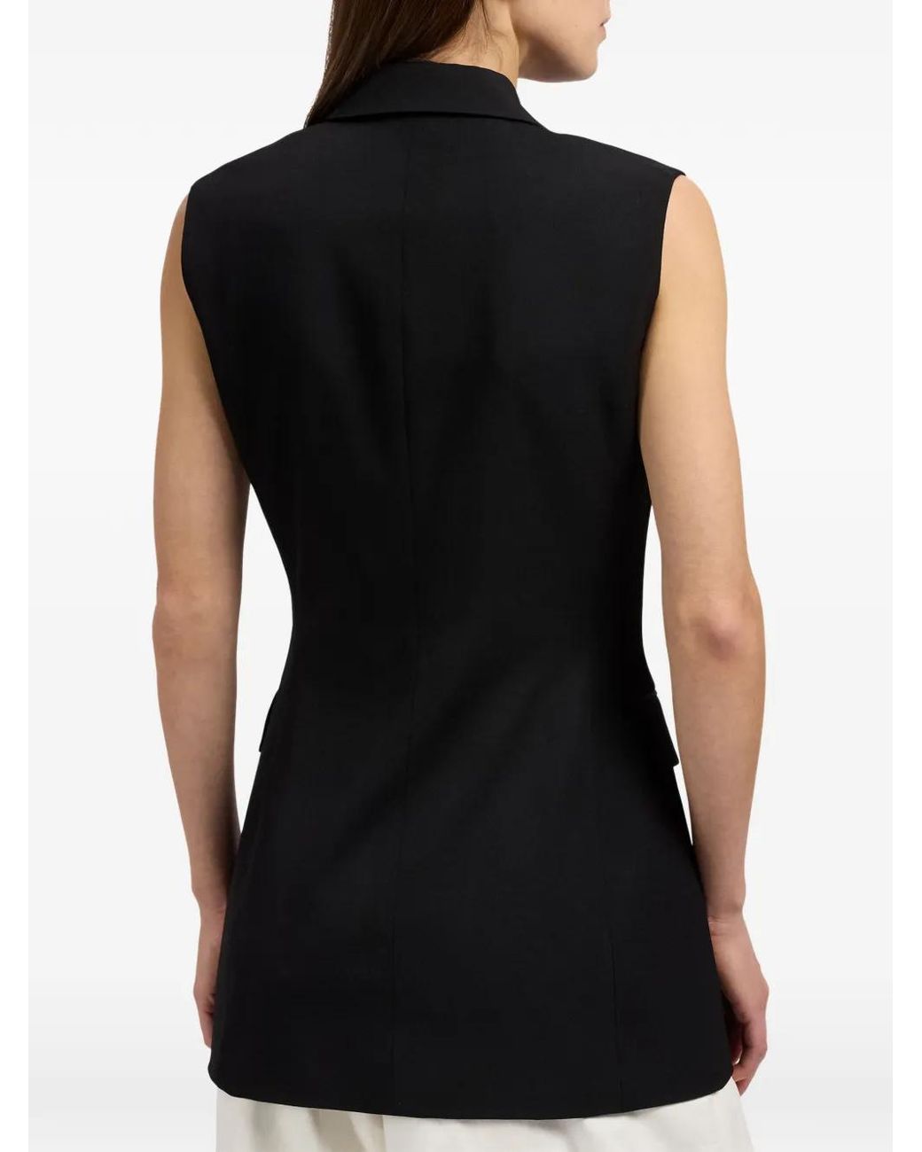 Ralph Lauren Black Randy Single-Breasted Gilet